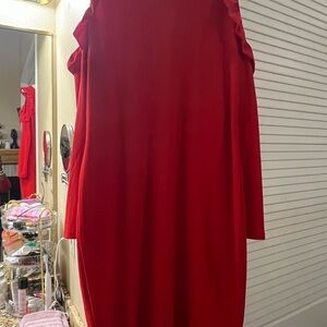 Nordstrom Cold Shoulder Red Dress